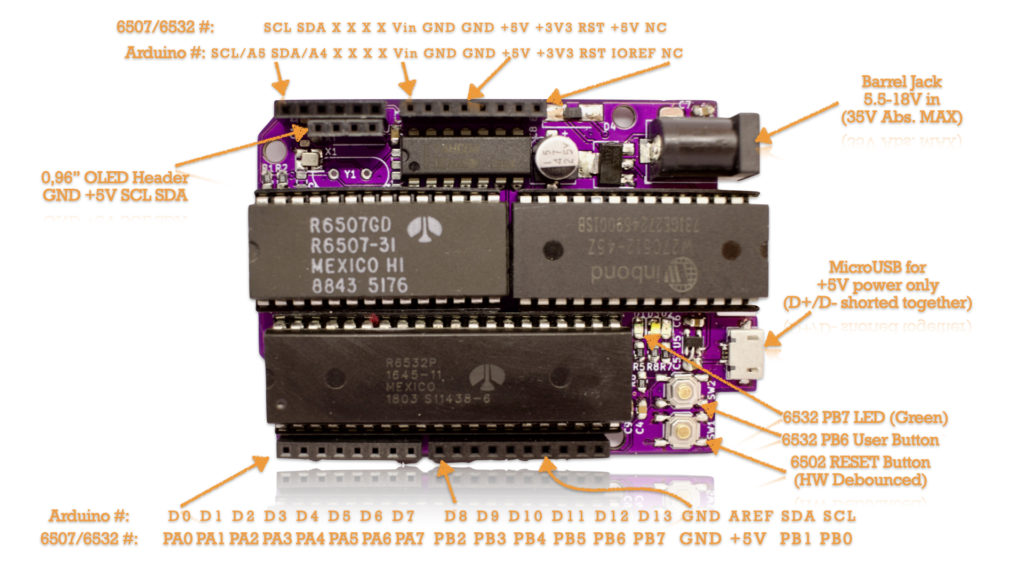 65uino with pinout